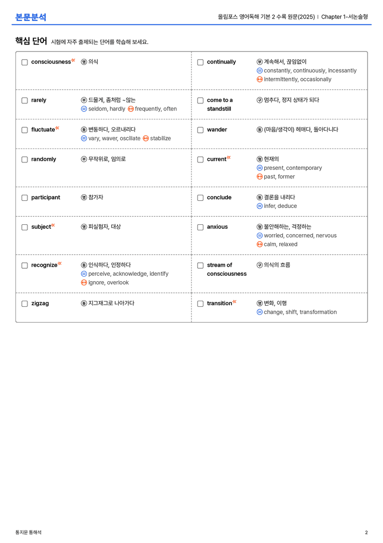  올림포스 영어독해 기본 2 수록 원문(2025) Chapter 1-서논술형 본문분석_preview_2