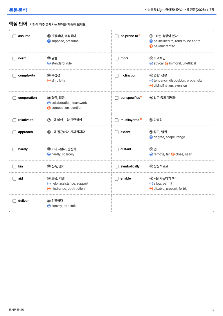  수능특강 Light 영어독해연습 수록 원문(2025) 7강 본문분석_preview_2