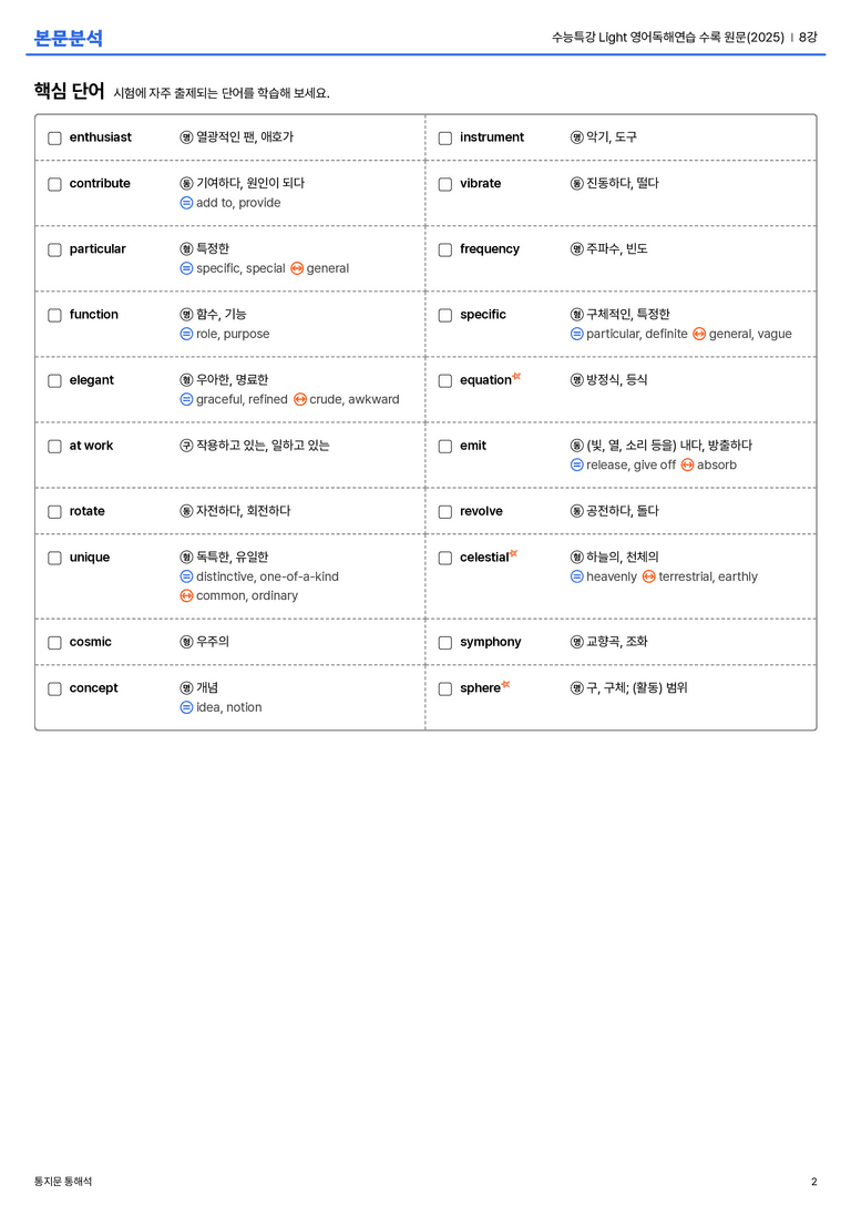  수능특강 Light 영어독해연습 수록 원문(2025) 8강 본문분석_preview_2