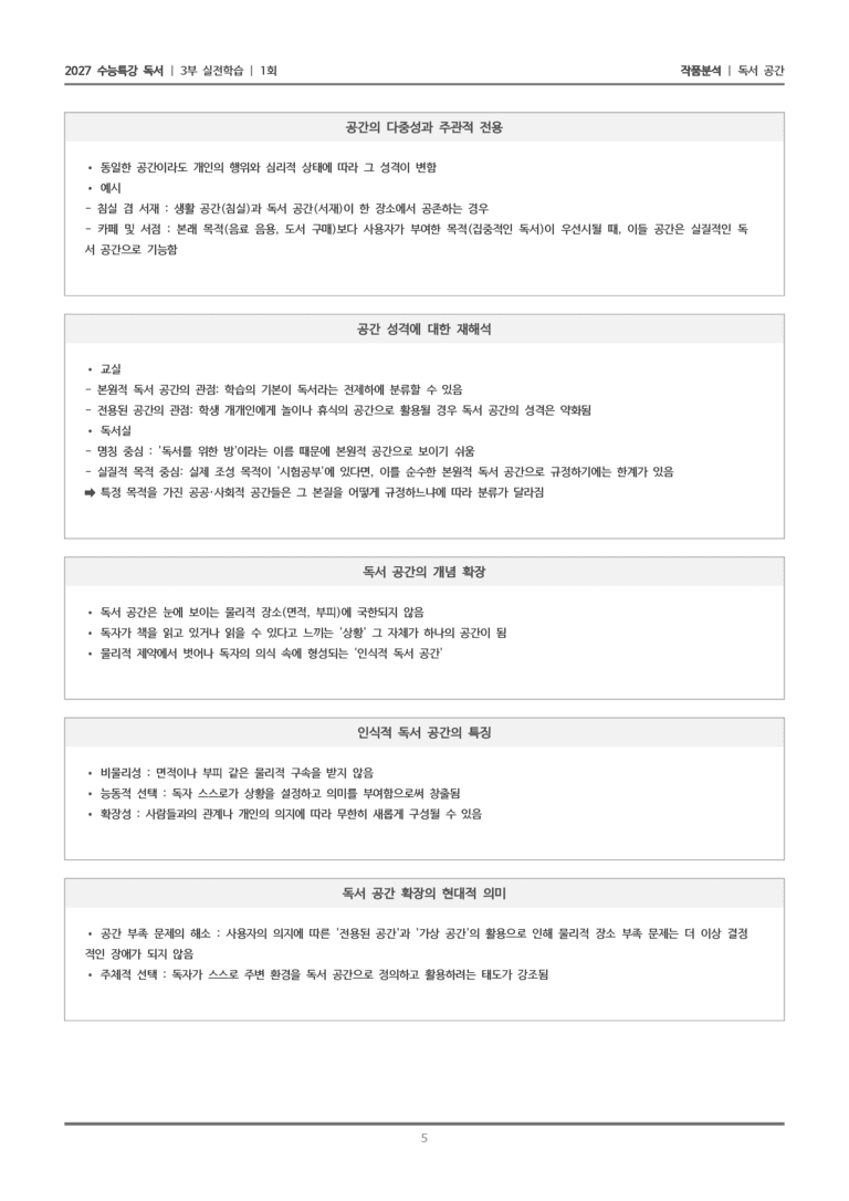 [2027 수능특강 독서] 실전학습 1회 독서 공간_작품분석_preview_5