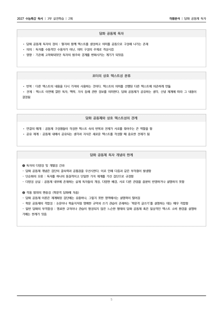 [2027 수능특강 독서] 실전학습 2회 담화 공동체 독자_작품분석_preview_5