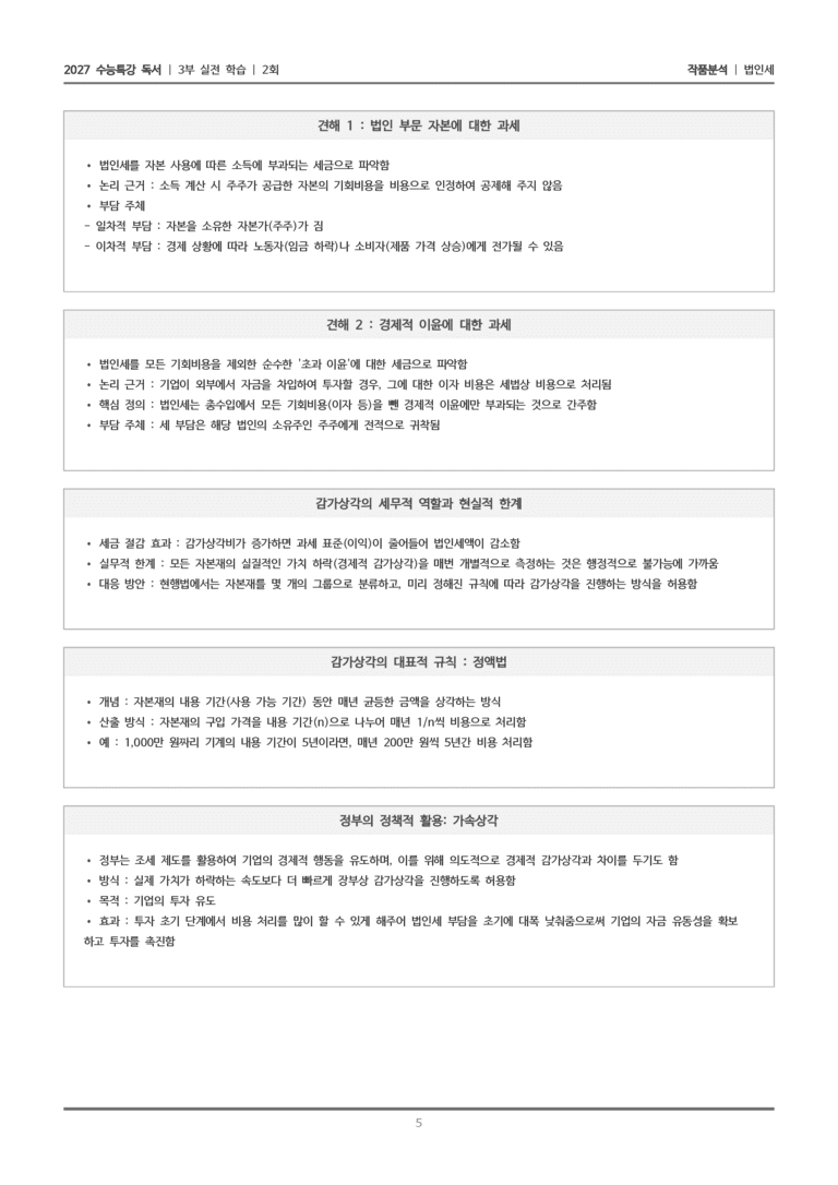 [2027 수능특강 독서] 실전학습 2회 법인세_작품분석_preview_5