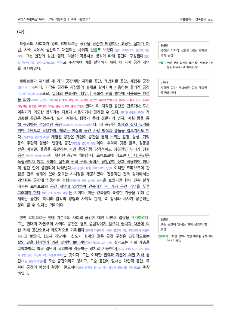 [2027 수능특강 독서] 적용학습 주제통합 07 건축물과 공간_작품분석_preview_5