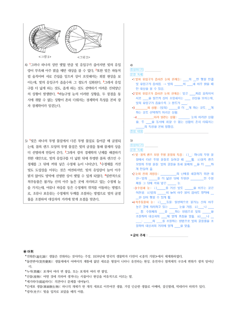 (25-09) (고1) (과학) 눈의 진화 과정 (지문 해설)_preview_2