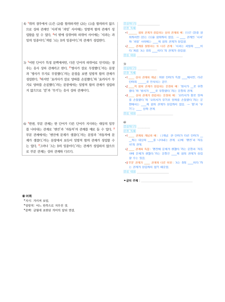 (25-10) (고2) 단어의 의미 관계 (지문 해설)_preview_2