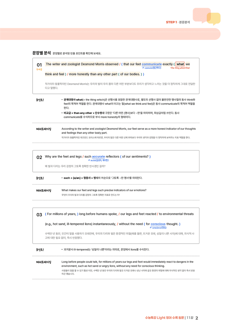 수능특강 Light 영어 11강 | STEP1 본문분석_preview_2