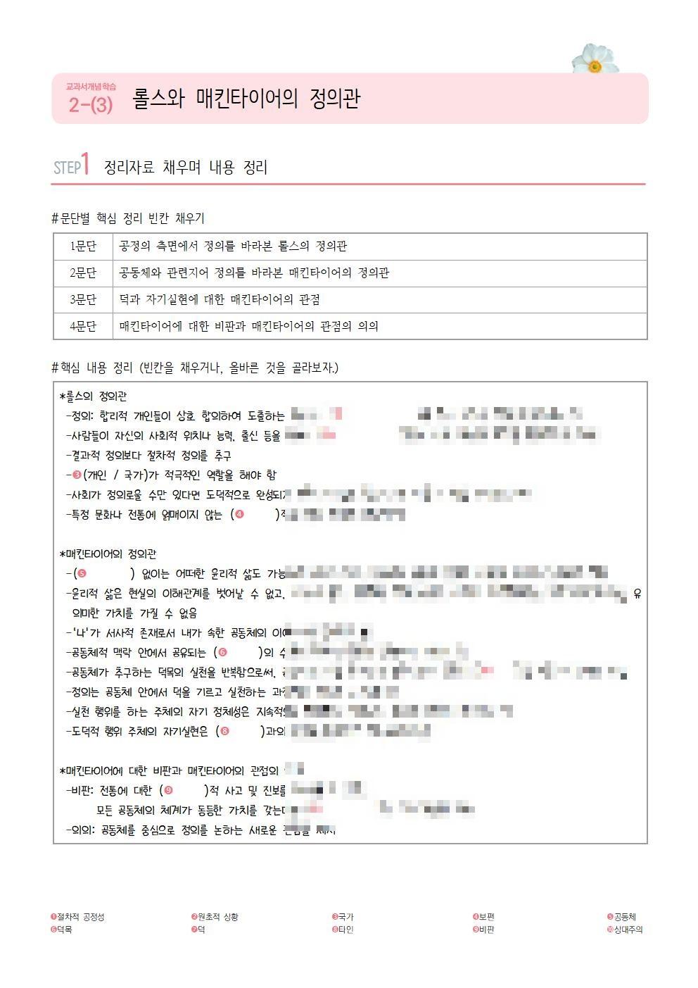 [2027수능특강] 개념학습 2-(3) 롤스와 매킨타이어의 정의관_promotion