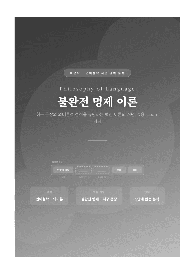 [2027 수능특강 독서] 교과서 개념_불완전 명제 이론 — 완벽 해설서_preview_1