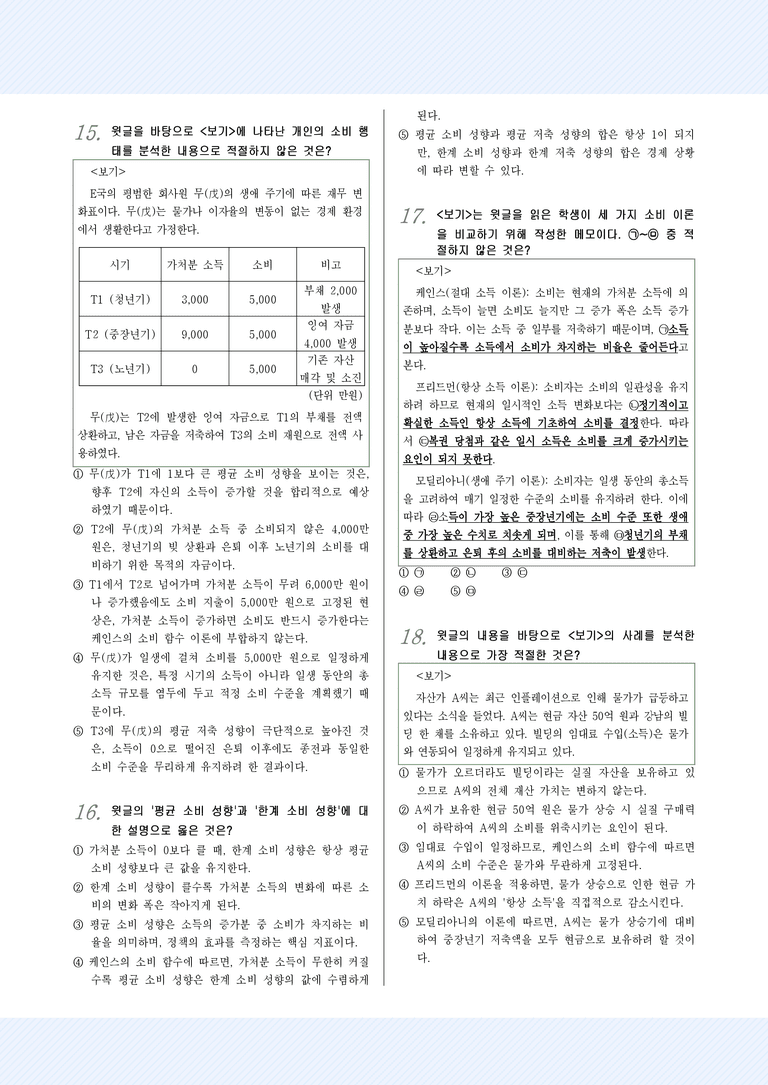 [2027 수능특강 독서] 교과서 개념_2강_소비이론_변형문제_preview_5