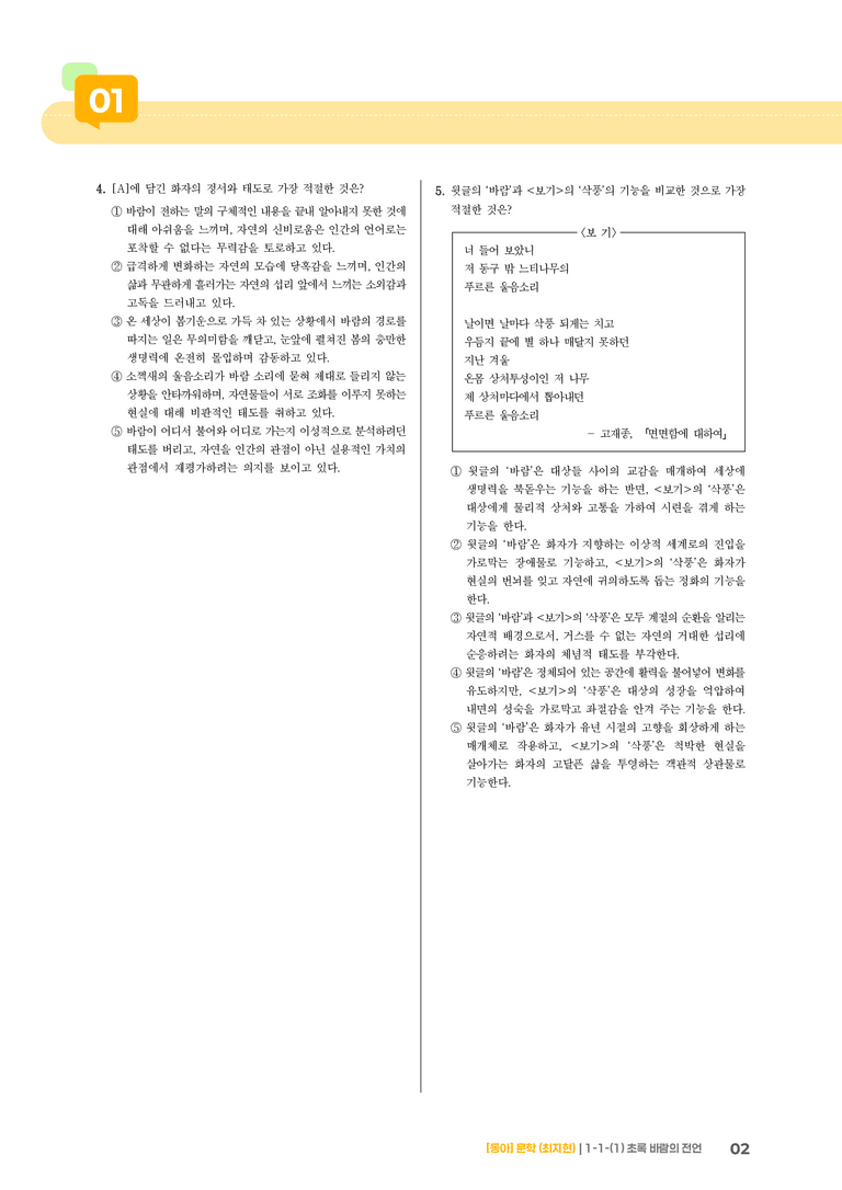 문학의 기능_초록 바람의 전언_기출 적중 문제02_preview_2