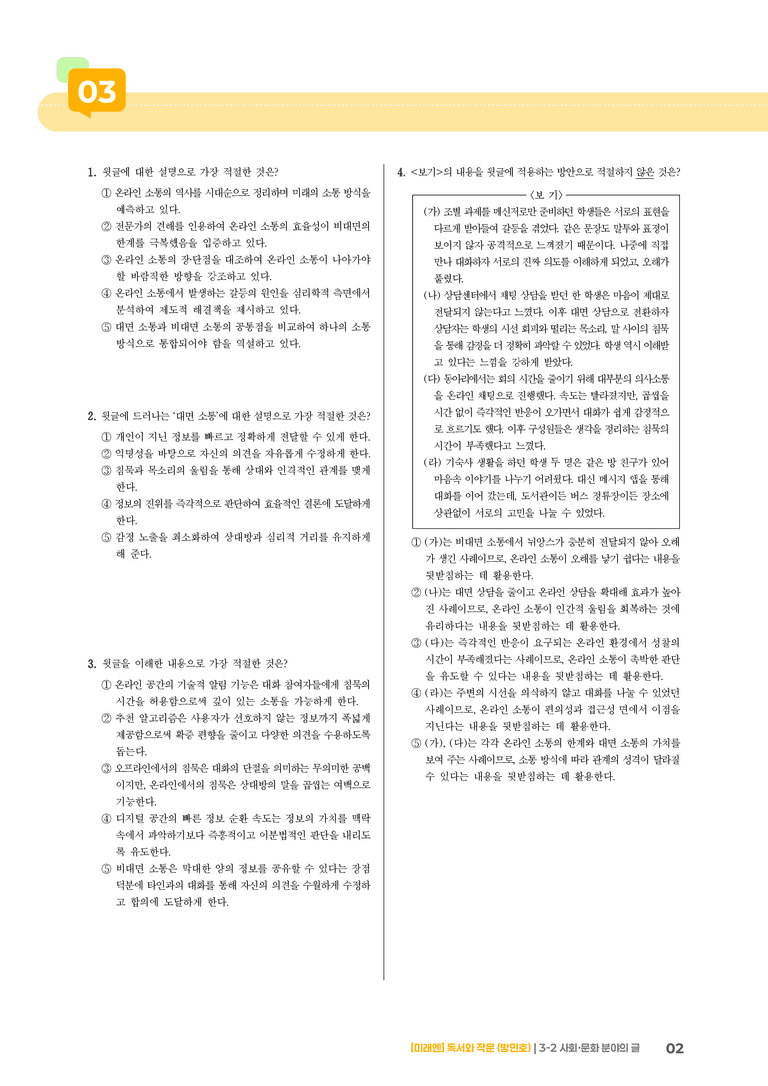 사회·문화 분야의 글_기출 적중 문제01_preview_2