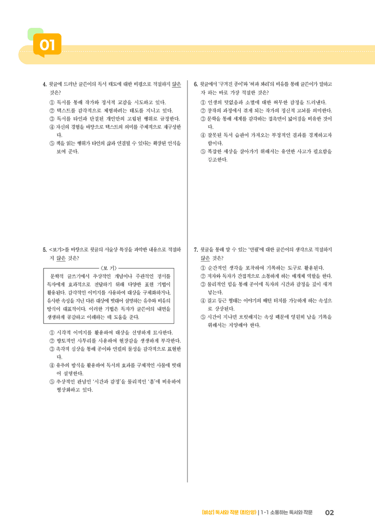 소통하는 독서와 작문_기출 적중 문제02_preview_2