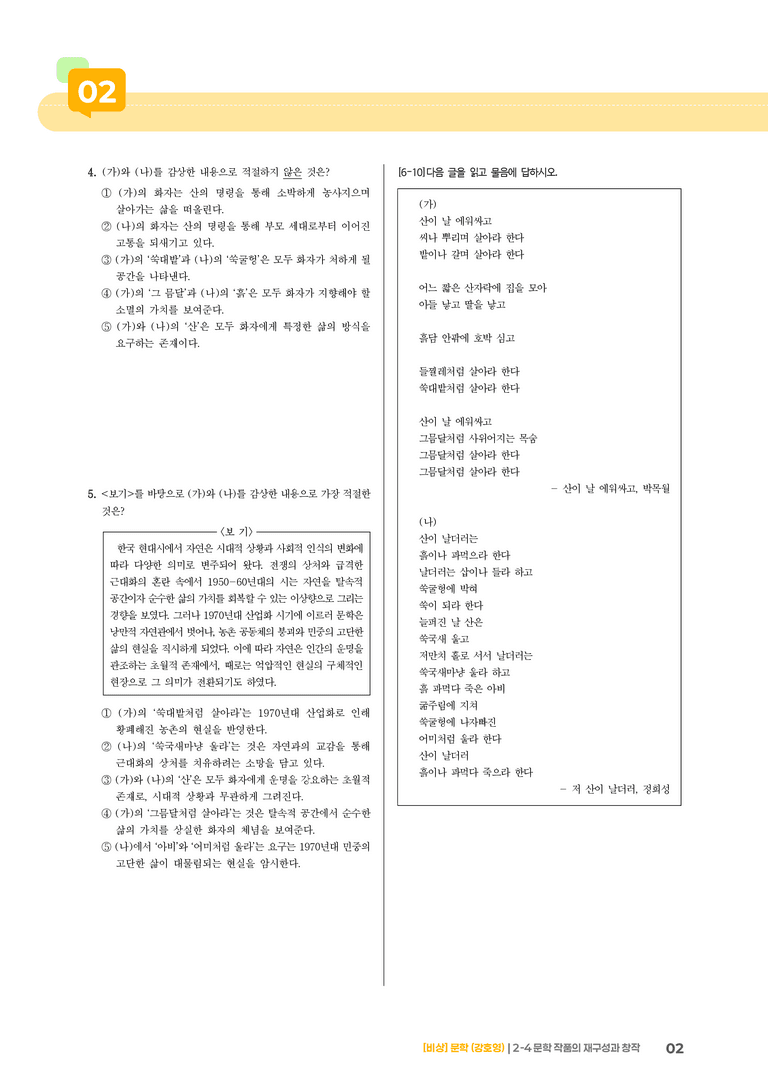 2-4 문학 작품의 재구성과 창작_실전 모의고사02_preview_2