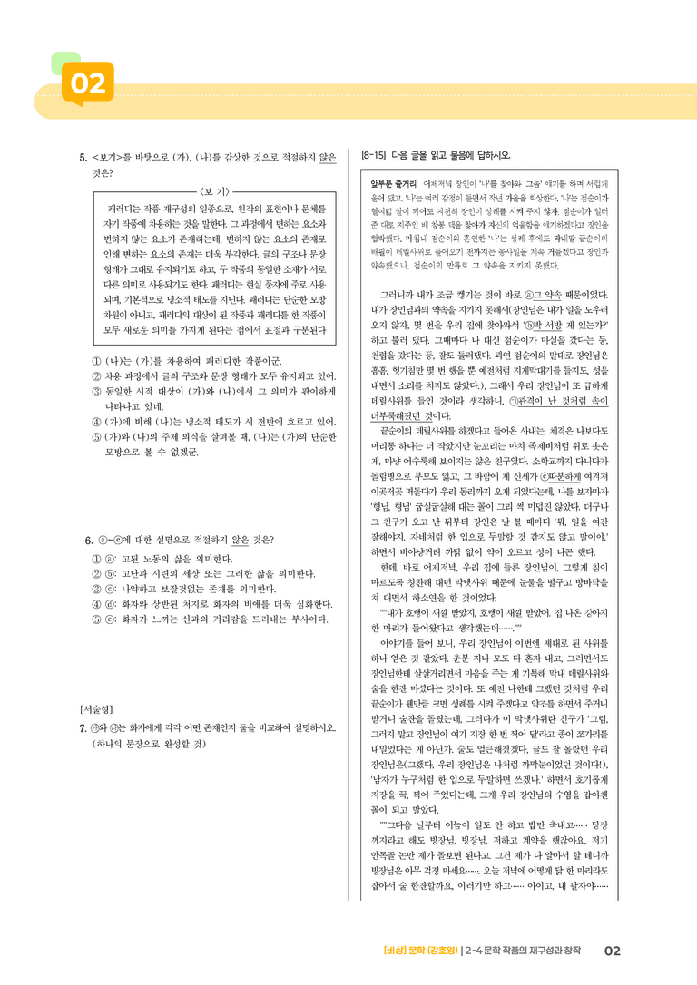 2-4 문학 작품의 재구성과 창작_고난도 심화문제_preview_2
