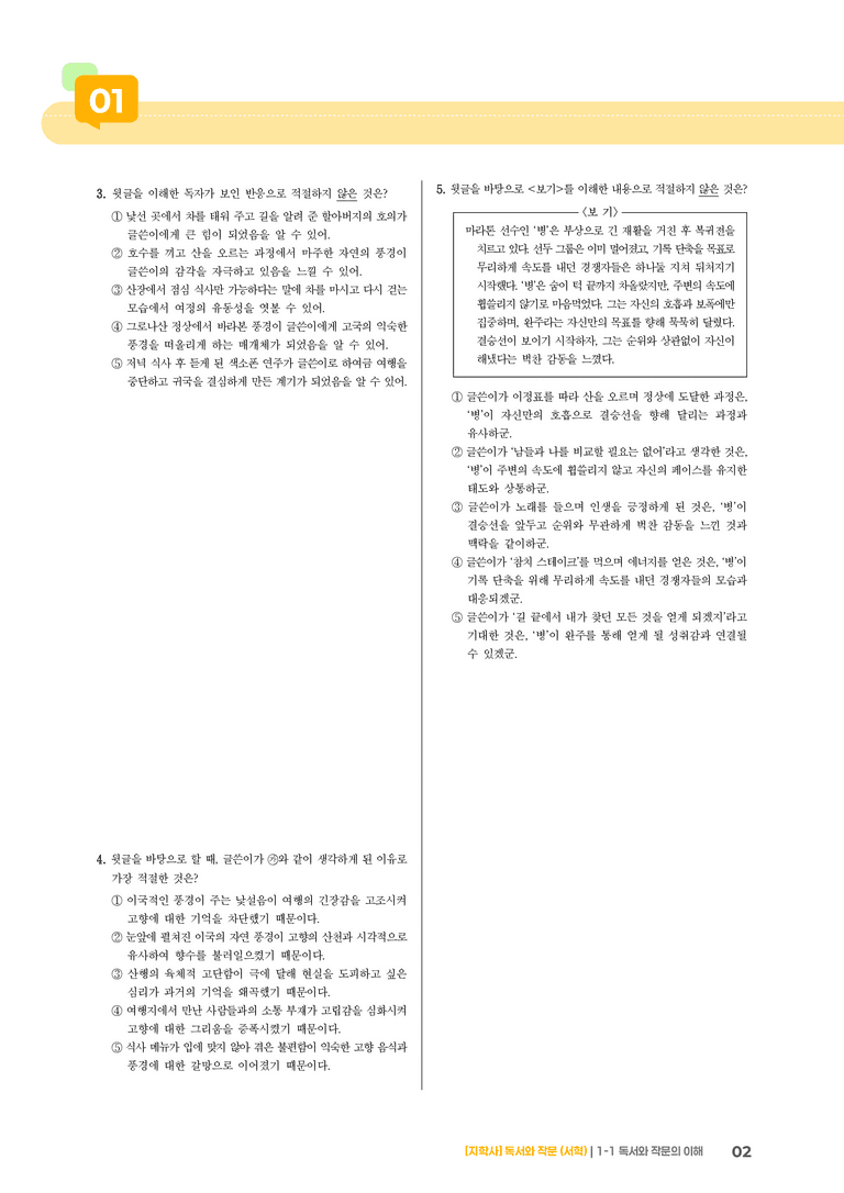 1-1 독서와 작문의 이해_고난도 심화문제_preview_2