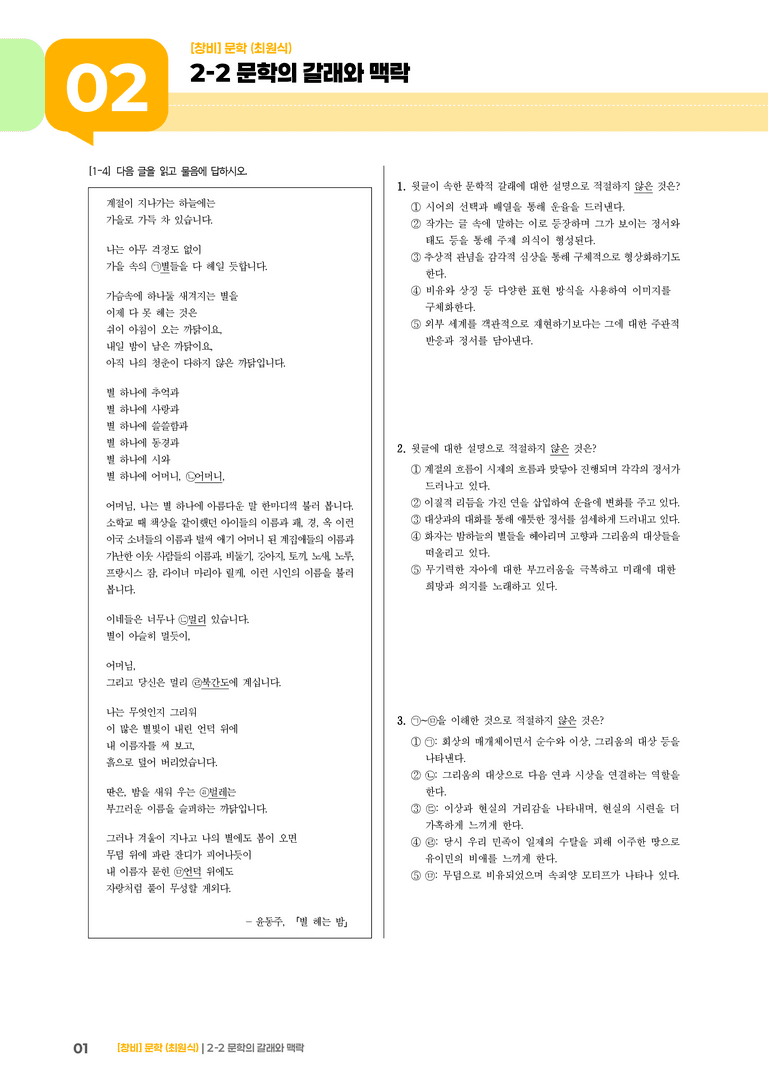 2-2 문학의 갈래와 맥락_고난도 심화문제_preview_1