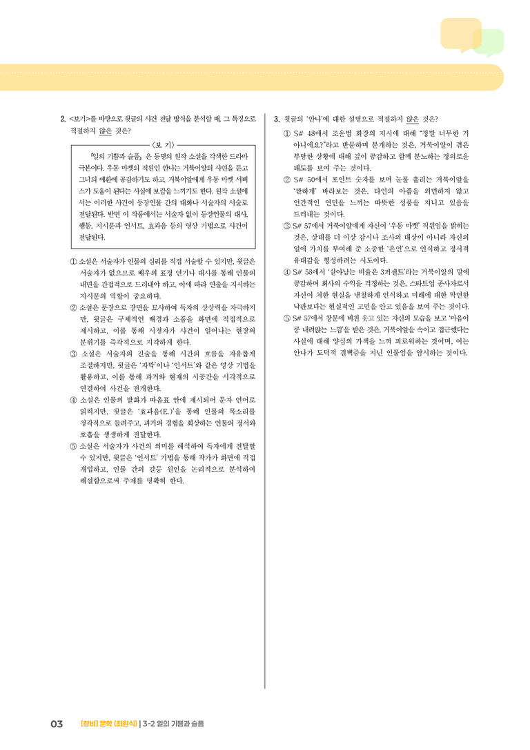 3-2 문학과 매체_일의 기쁨과 슬픔_기출 적중 문제02_preview_3