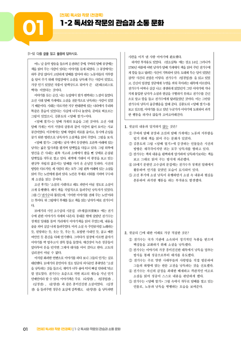 1-2 독서와 작문의 관습과 소통 문화_고난도 심화문제_preview_1