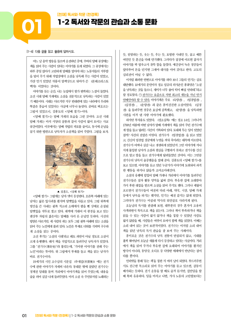 1-2 독서와 작문의 관습과 소통 문화_기출 적중 문제01_preview_1