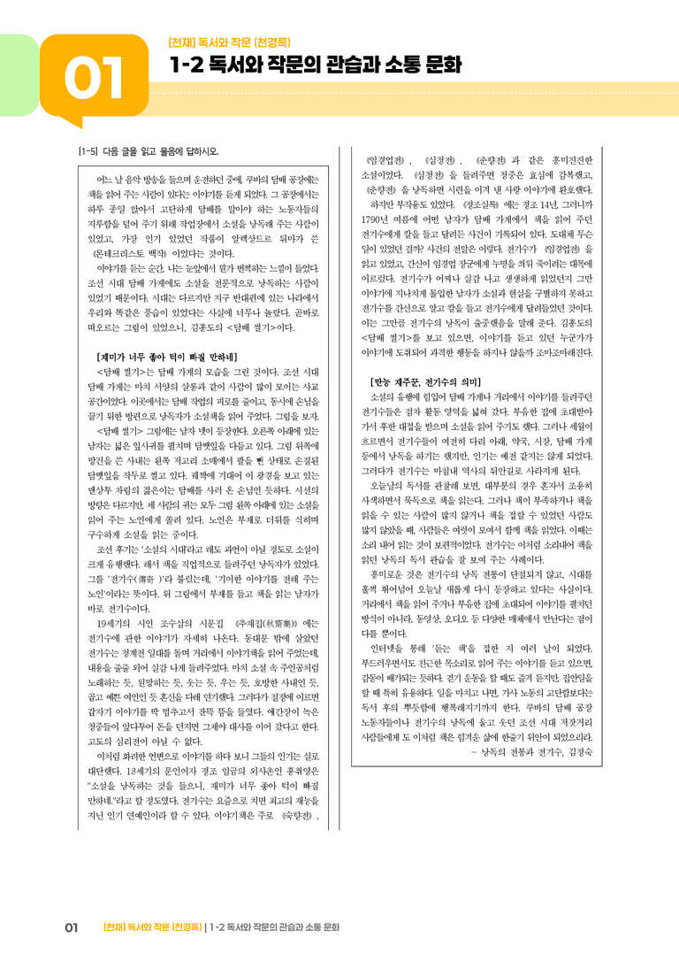 1-2 독서와 작문의 관습과 소통 문화_기출 적중 문제02_preview_1