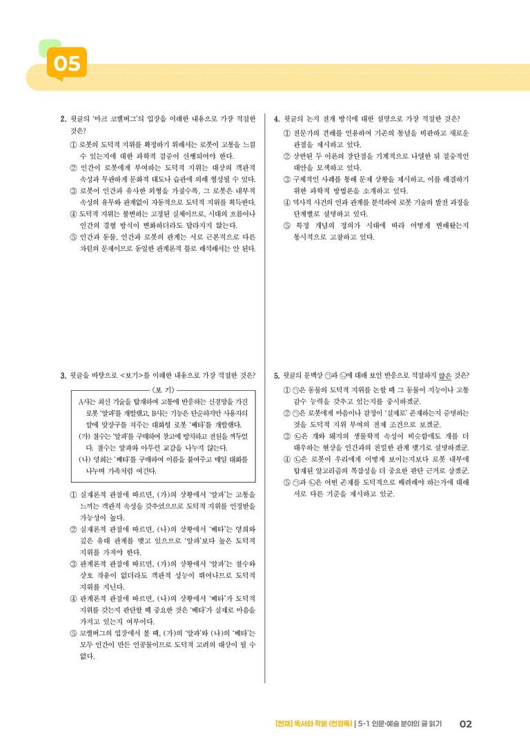 5-1 인문·예술 분야의 글 읽기_고난도 심화문제_preview_2