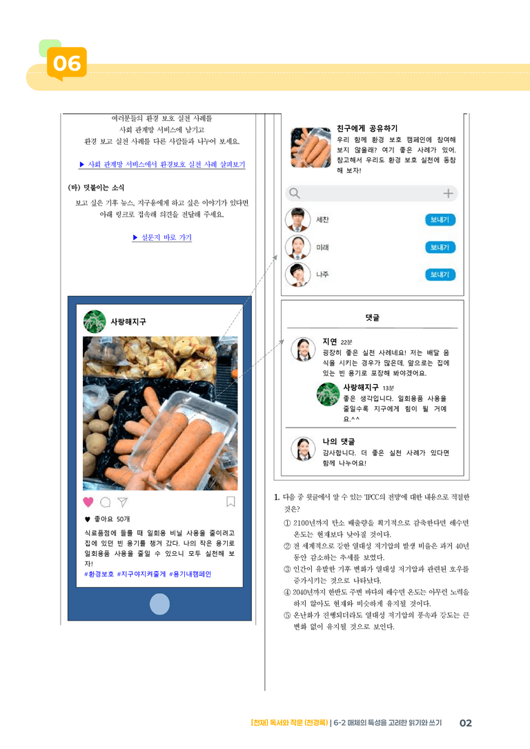 6-2 매체의 특성을 고려한 읽기와 쓰기_기출 적중 문제02_preview_2