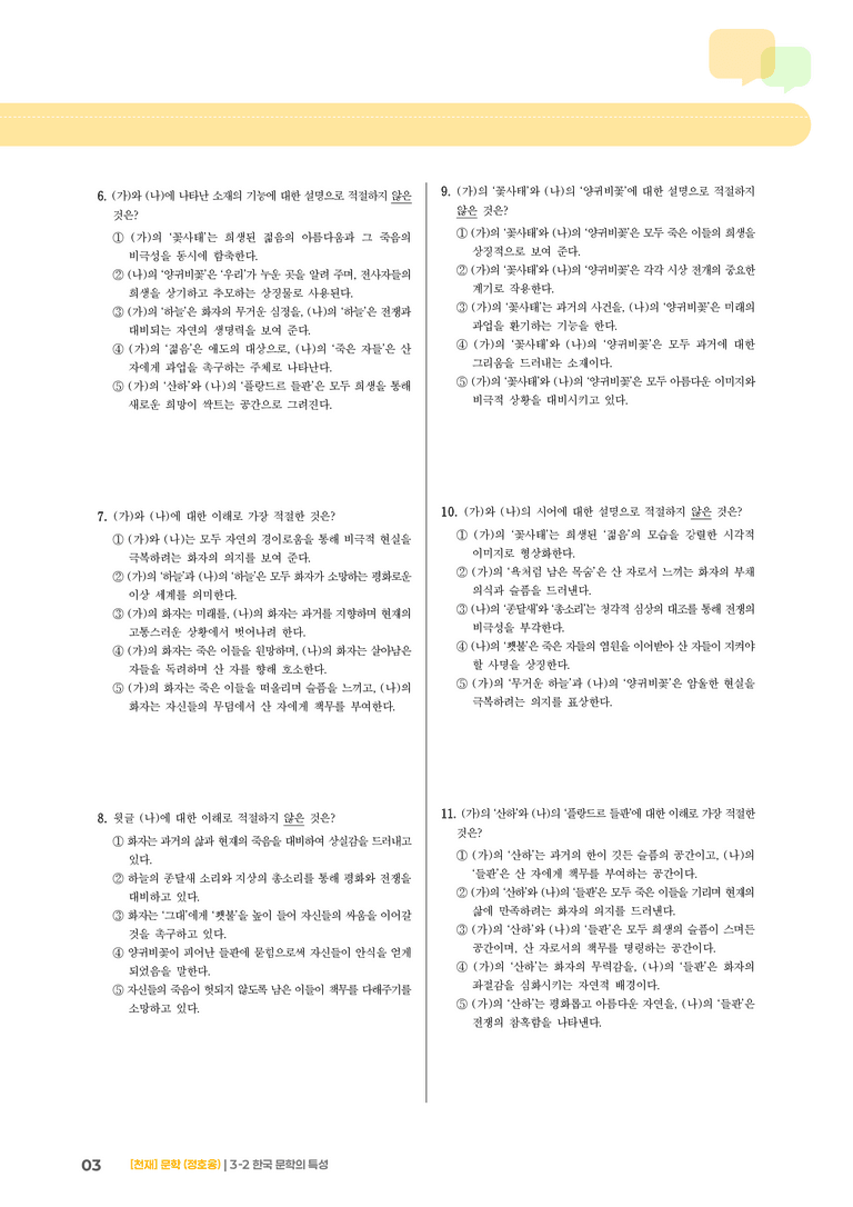 3-2 한국 문학의 특성_실전 모의고사02_preview_3