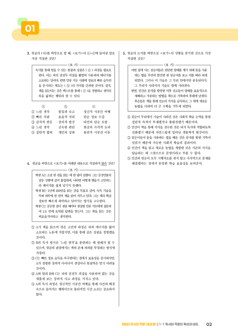 1-1 독서와 작문의 특성과 태도_고난도 심화문제_preview_2