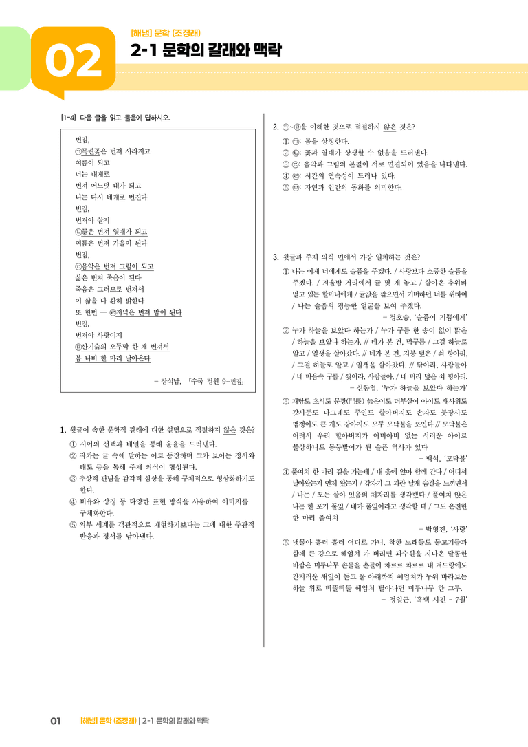 2-1 문학의 갈래와 맥락_고난도 심화문제_preview_1