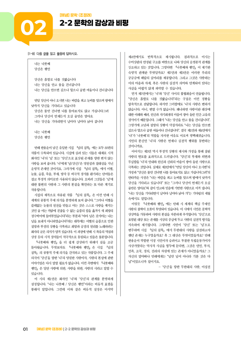 2-2 문학의 감상과 비평_기출 적중 문제02_preview_1