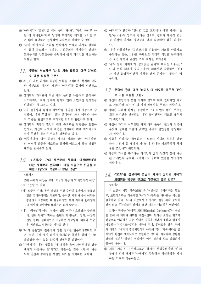 적용학습_현대소설3_채만식, '치숙'_preview_5