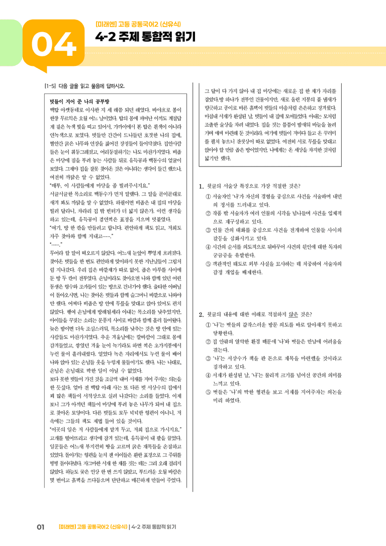 4-2 주제 통합적 읽기_최다빈출 대표유형01_preview_1