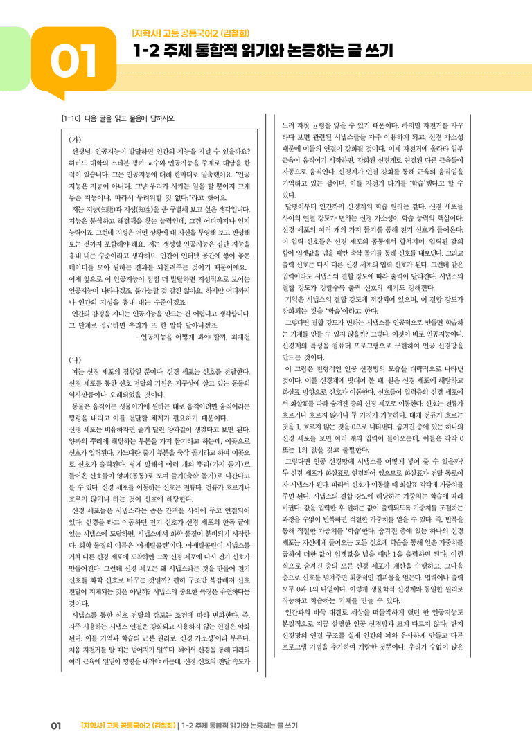 1-2 주제 통합적 읽기와 논증하는 글 쓰기_최다빈출 대표유형01_preview_1
