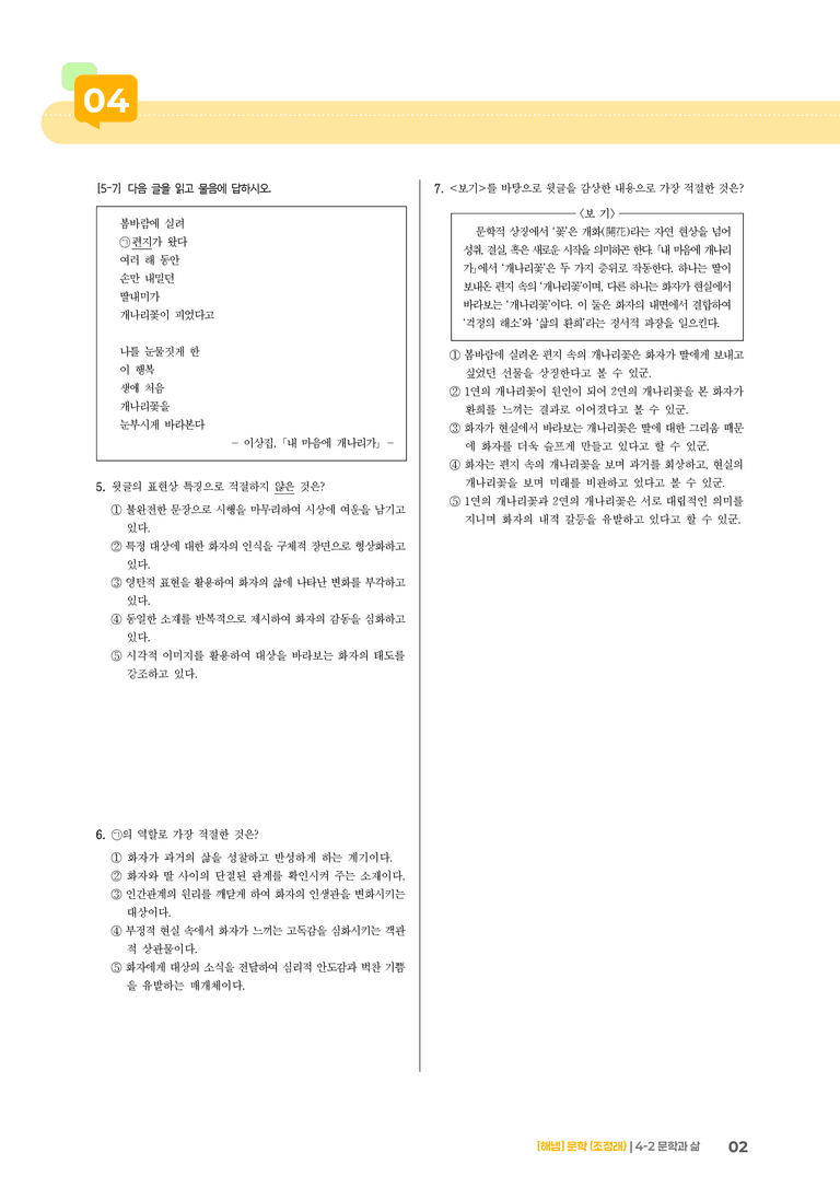 4-2 문학과 삶_기출 적중 문제01_preview_2