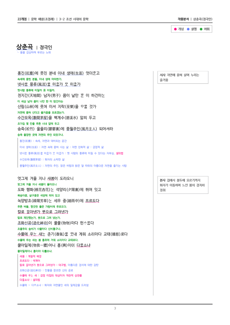3-2 조선 시대의 문학_상춘곡_작품분석_preview_3