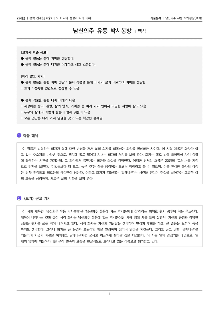 5-1 자아 성찰과 타자 이해_남신의주 유동 박시봉방_작품분석_preview_1