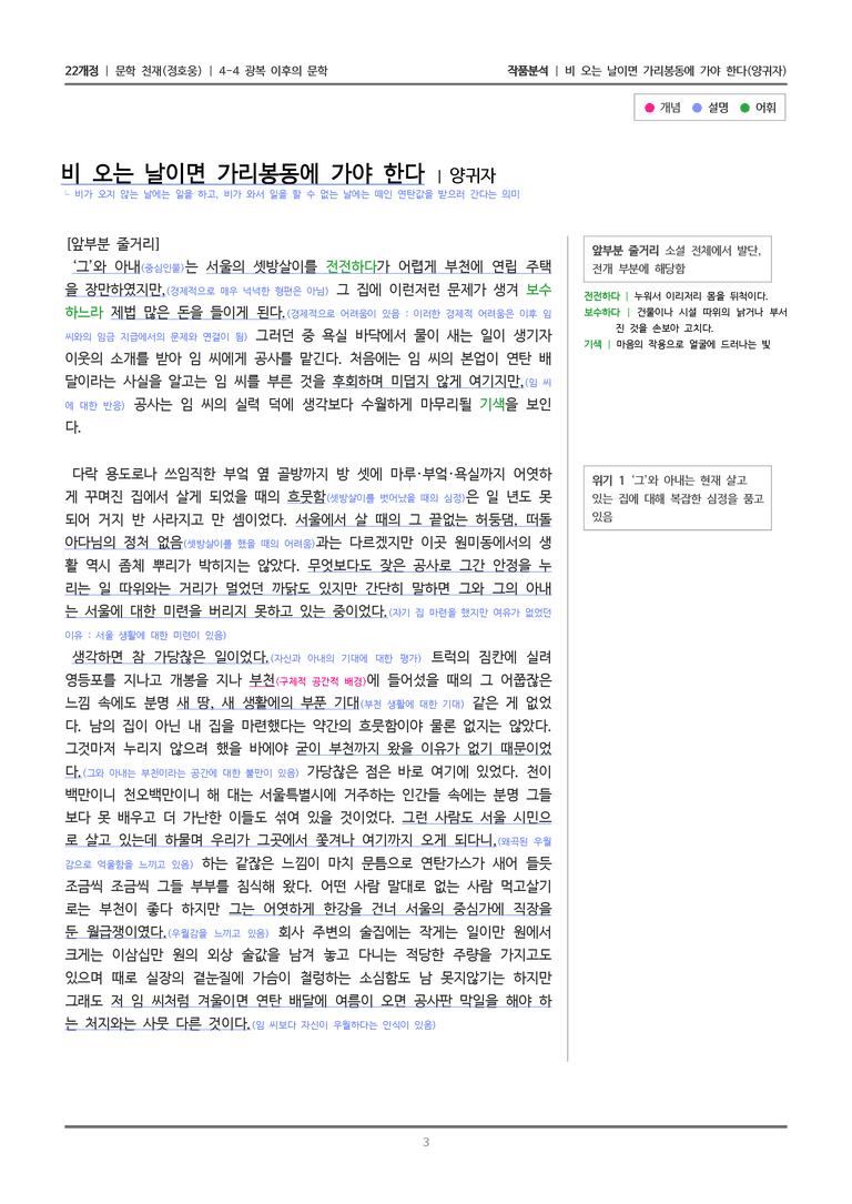 4-4 광복 이후의 문학_비 오는 날이면 가리봉동에 가야 한다_작품분석_preview_3