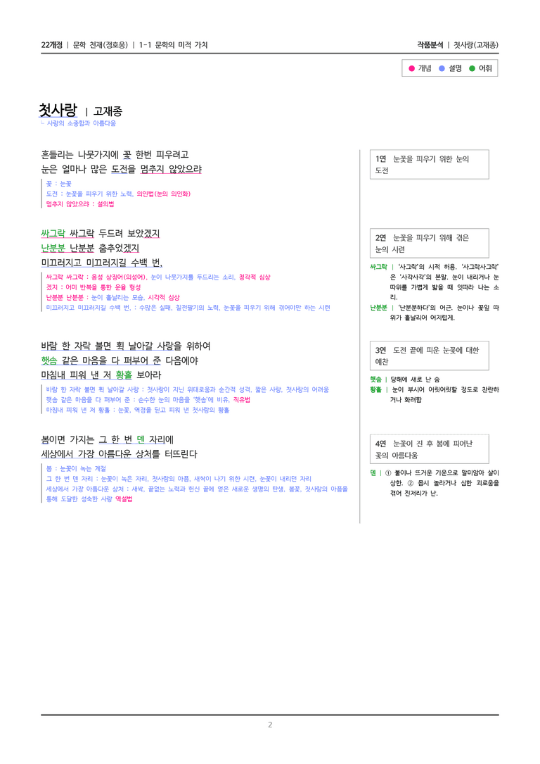 1-1 문학의 미적 가치_첫사랑_작품분석_preview_2