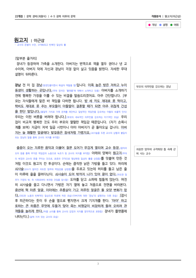 4-5 광복 이후의 문학_원고지_작품분석_preview_3