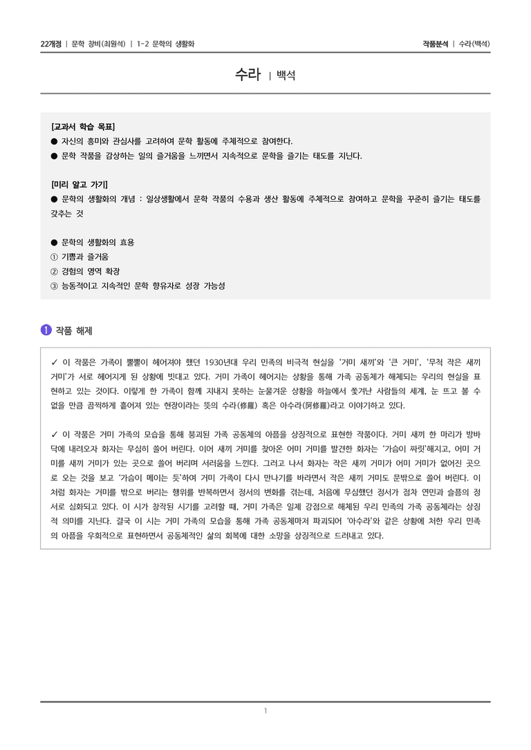 1-2 문학의 생활화_수라_작품분석_preview_1
