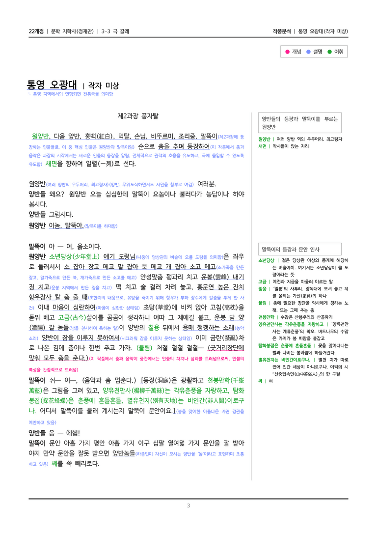 3-3 극 갈래_통영 오광대_작품분석_preview_3
