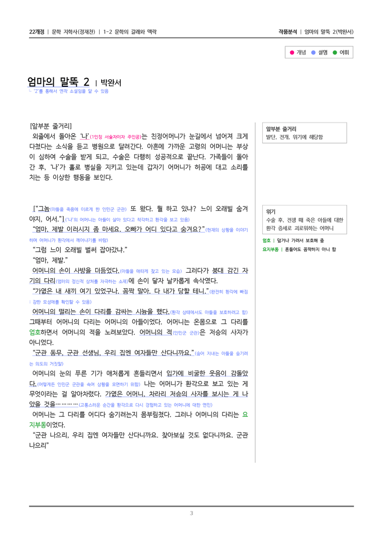 1-2 문학의 갈래와 맥락_엄마의 말뚝 2_작품분석_preview_3