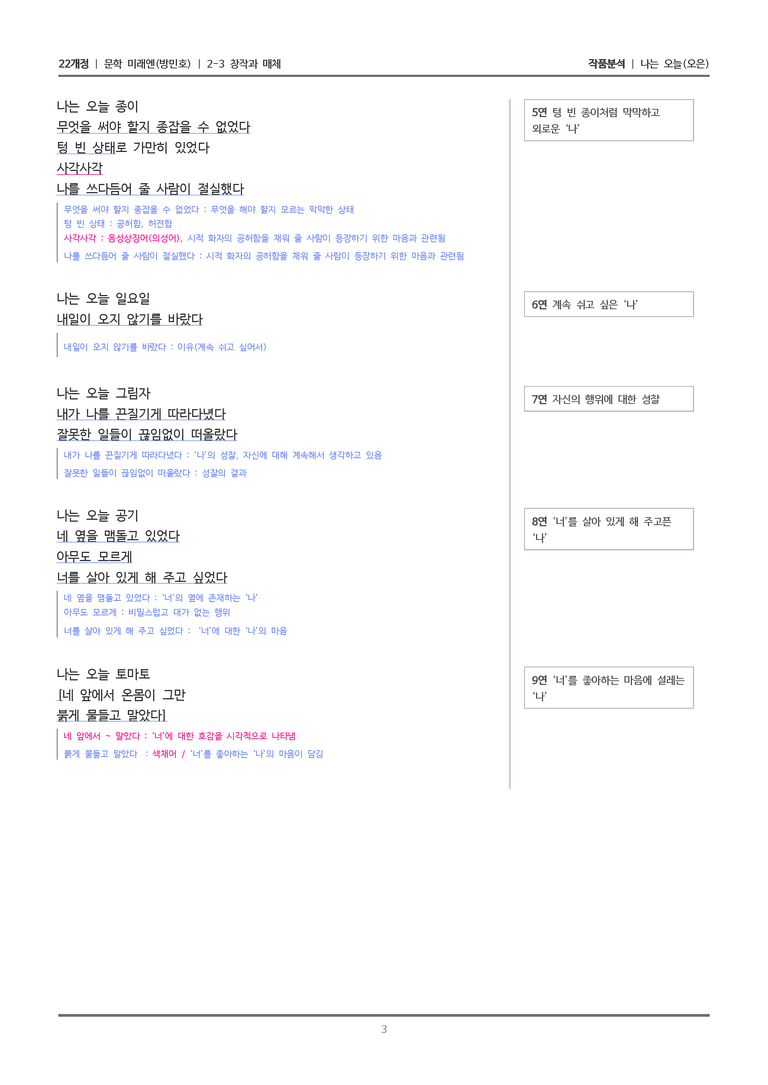 2-3 창작과 매체_나는 오늘_작품분석_preview_3