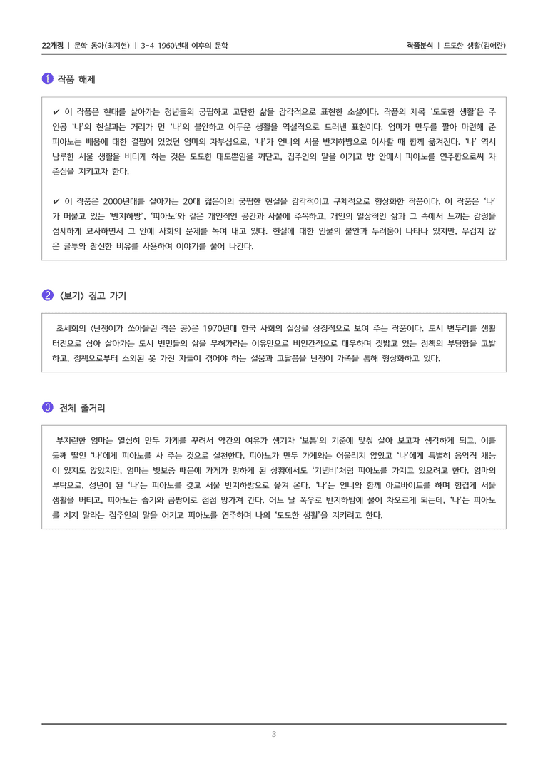[분석] 1960년대 이후의 문학_도도한 생활_작품분석_preview_3