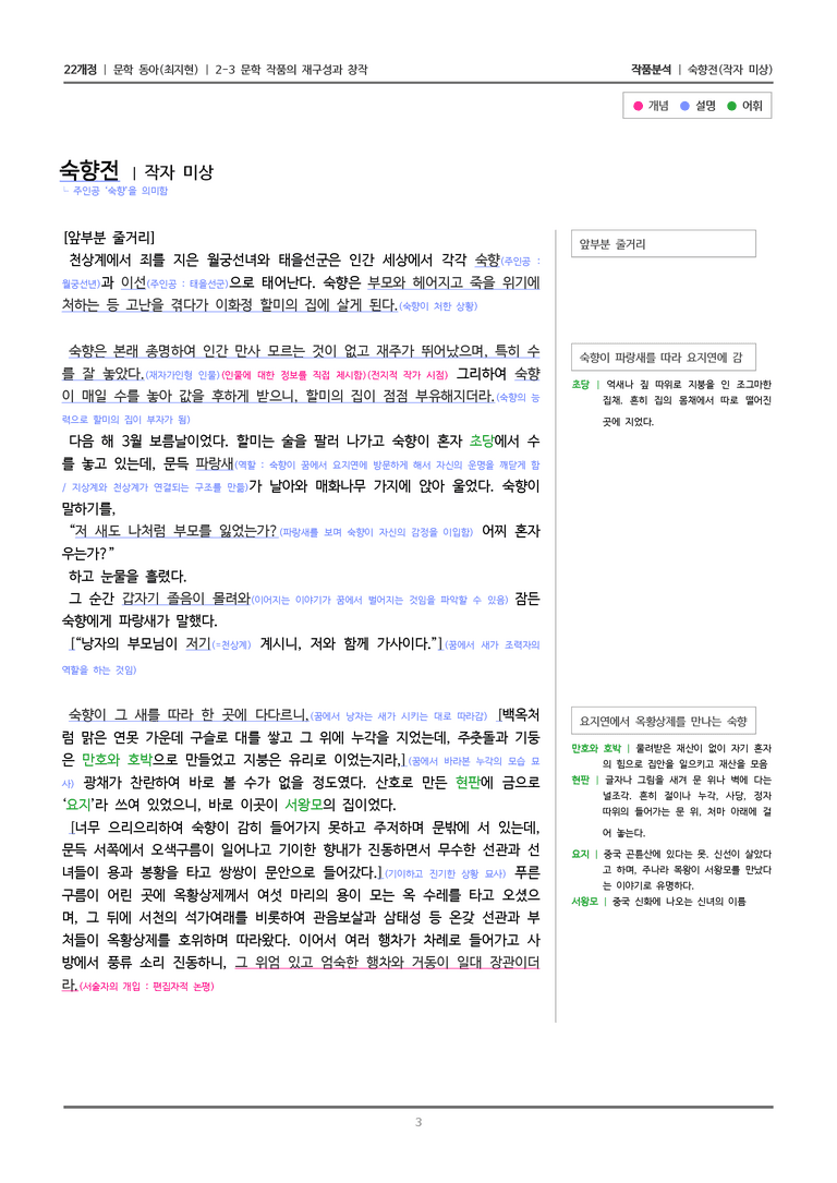 문학 작품의 재구성과 창작_숙향전_작품분석_preview_3