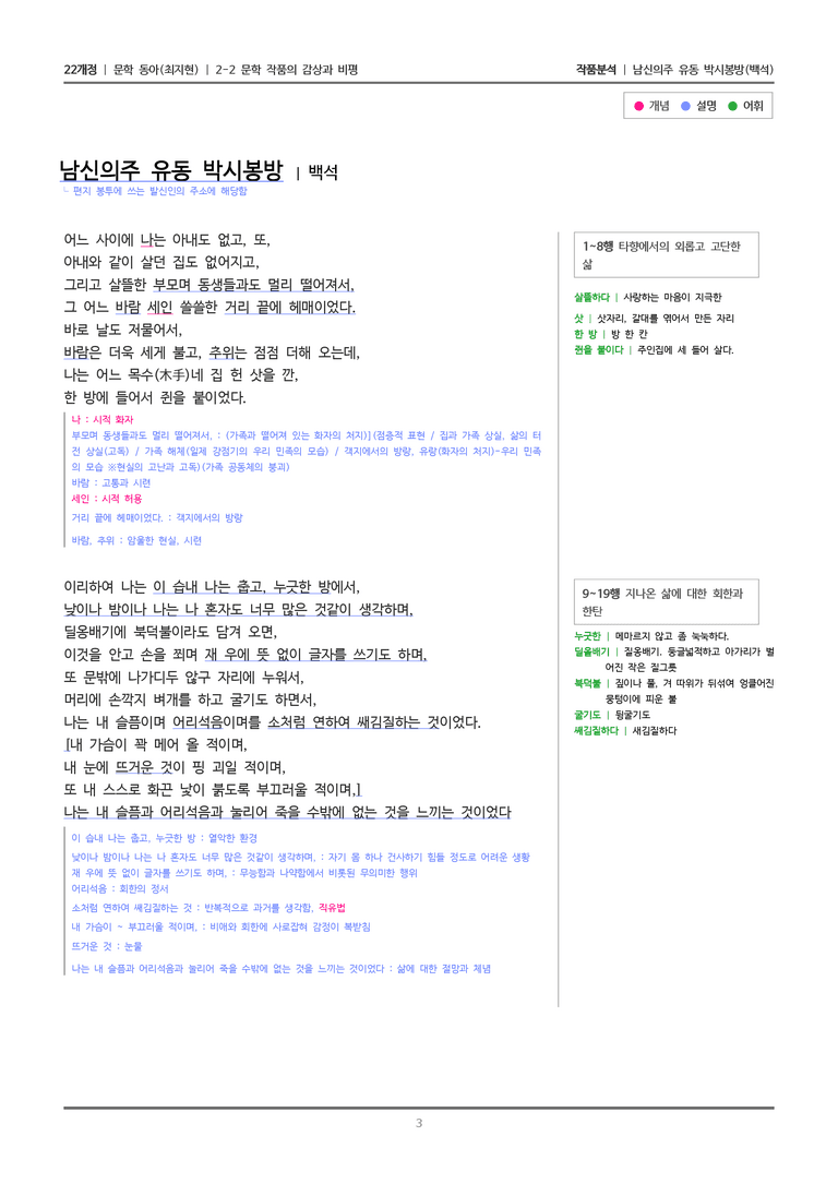 문학 작품의 감상과 비평_남신의주 유동 박시봉방_작품분석_preview_3