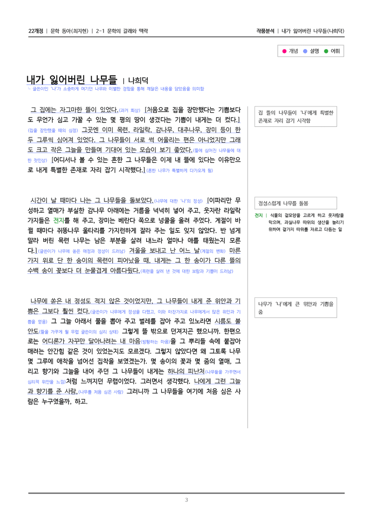 문학의 갈래와 맥락_내가 잃어버린 나무들_작품분석_preview_3