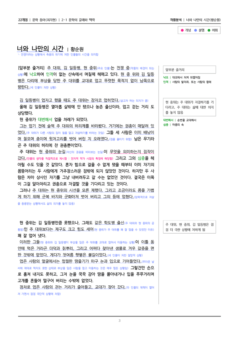 문학의 갈래와 맥락_너와 나만의 시간_작품분석_preview_3
