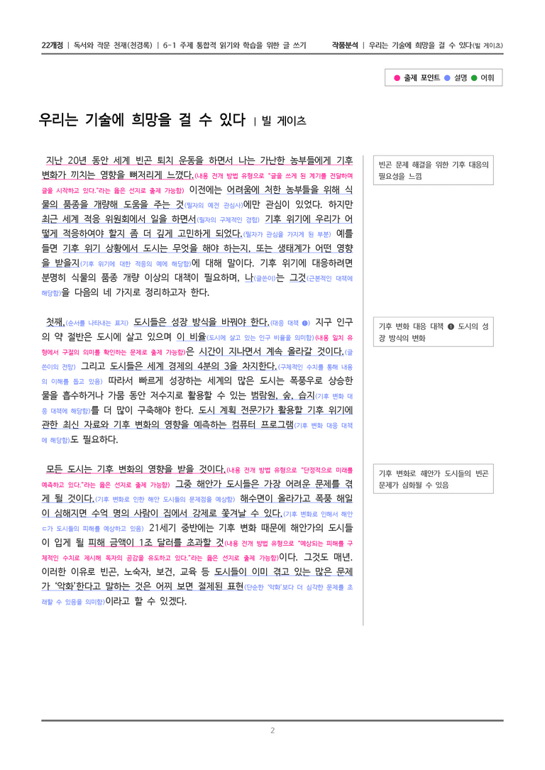 6-1 주제 통합적 읽기와 학습을 위한 글 쓰기_우리는 기술에 희망을 걸 수 있다_작품분석_preview_2