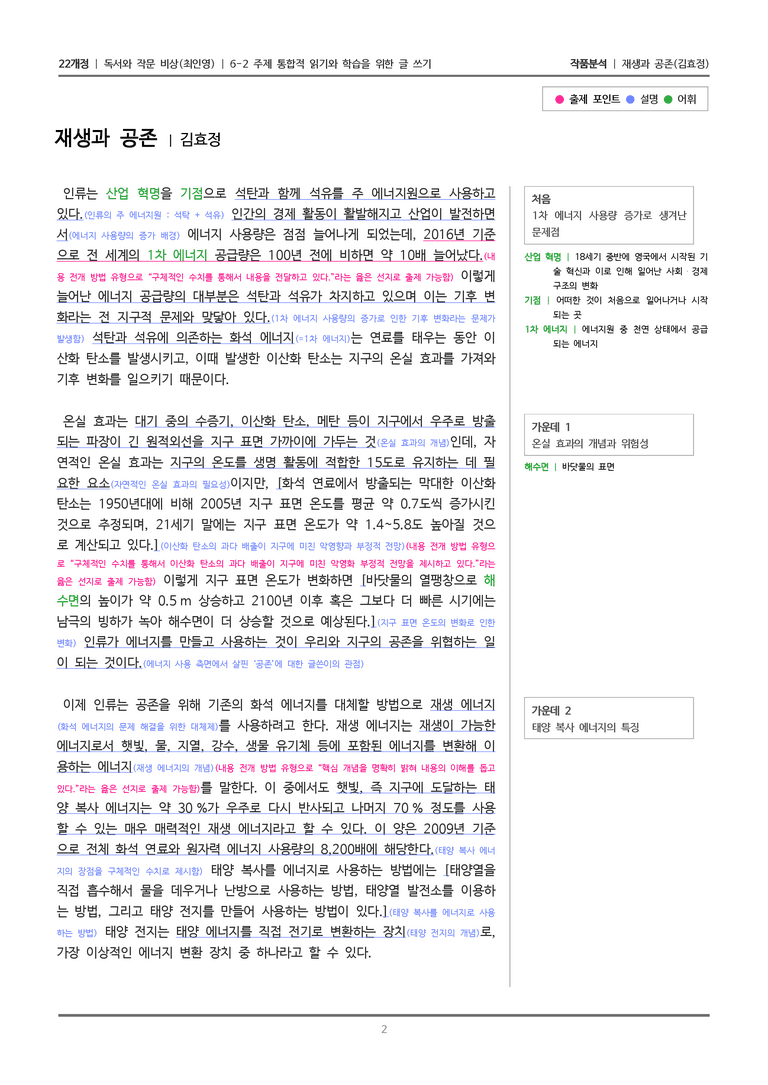 주제 통합적 읽기와 학습을 위한 글 쓰기_재생과 공존_작품분석_preview_2